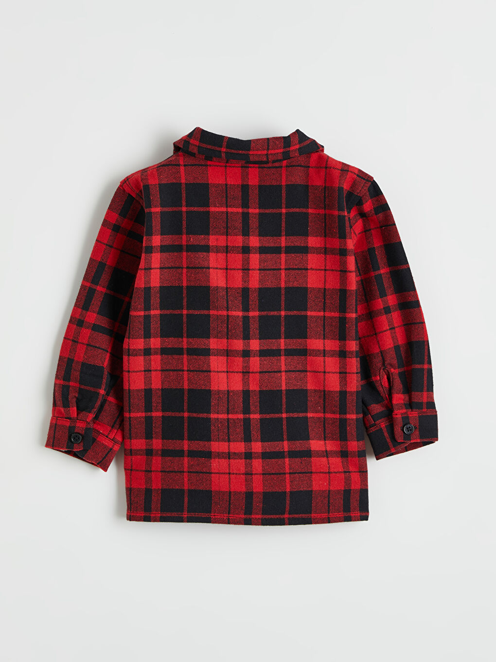 Kırmızı Ekose Erkek Bebek Gömlek ve Pantolon-3