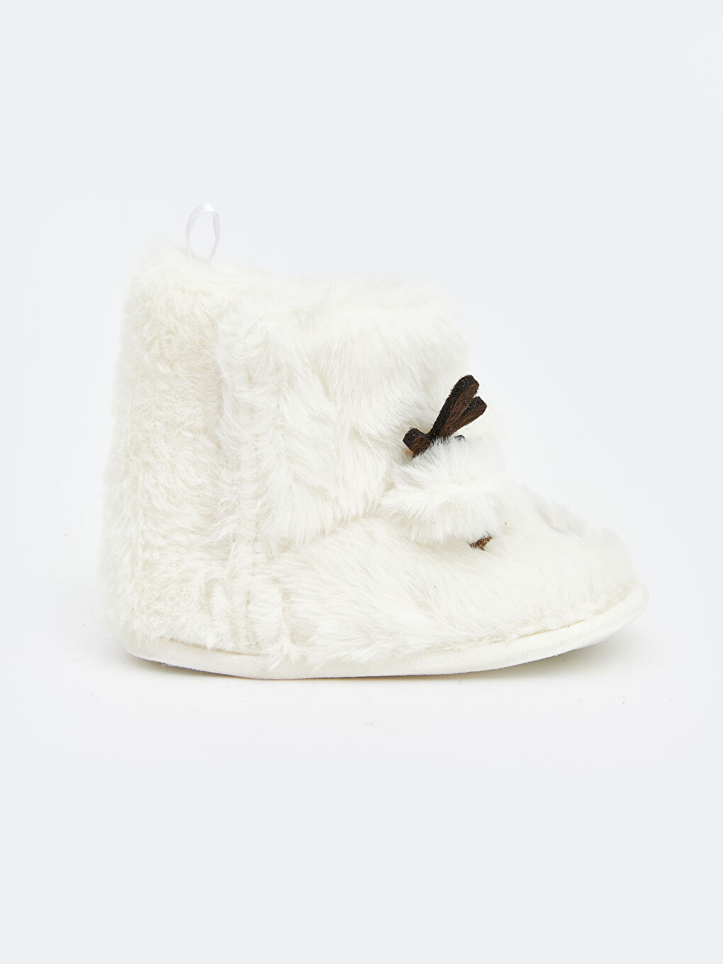 Ekru Hayvan Figürlü Kız Bebek Panduf-1