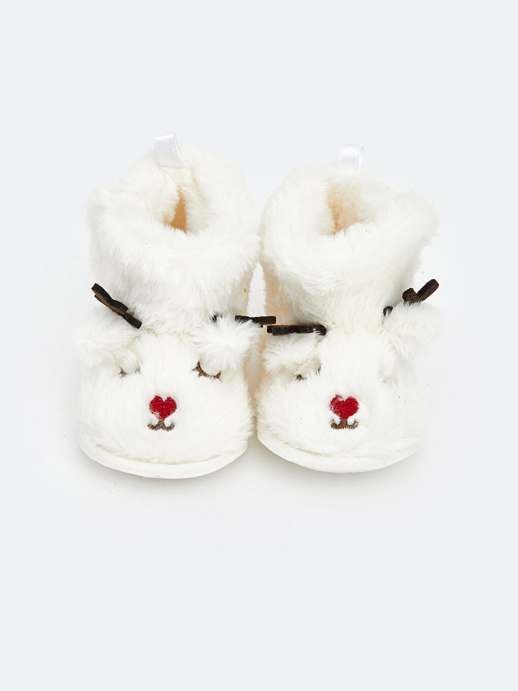 Ekru Hayvan Figürlü Kız Bebek Panduf-2