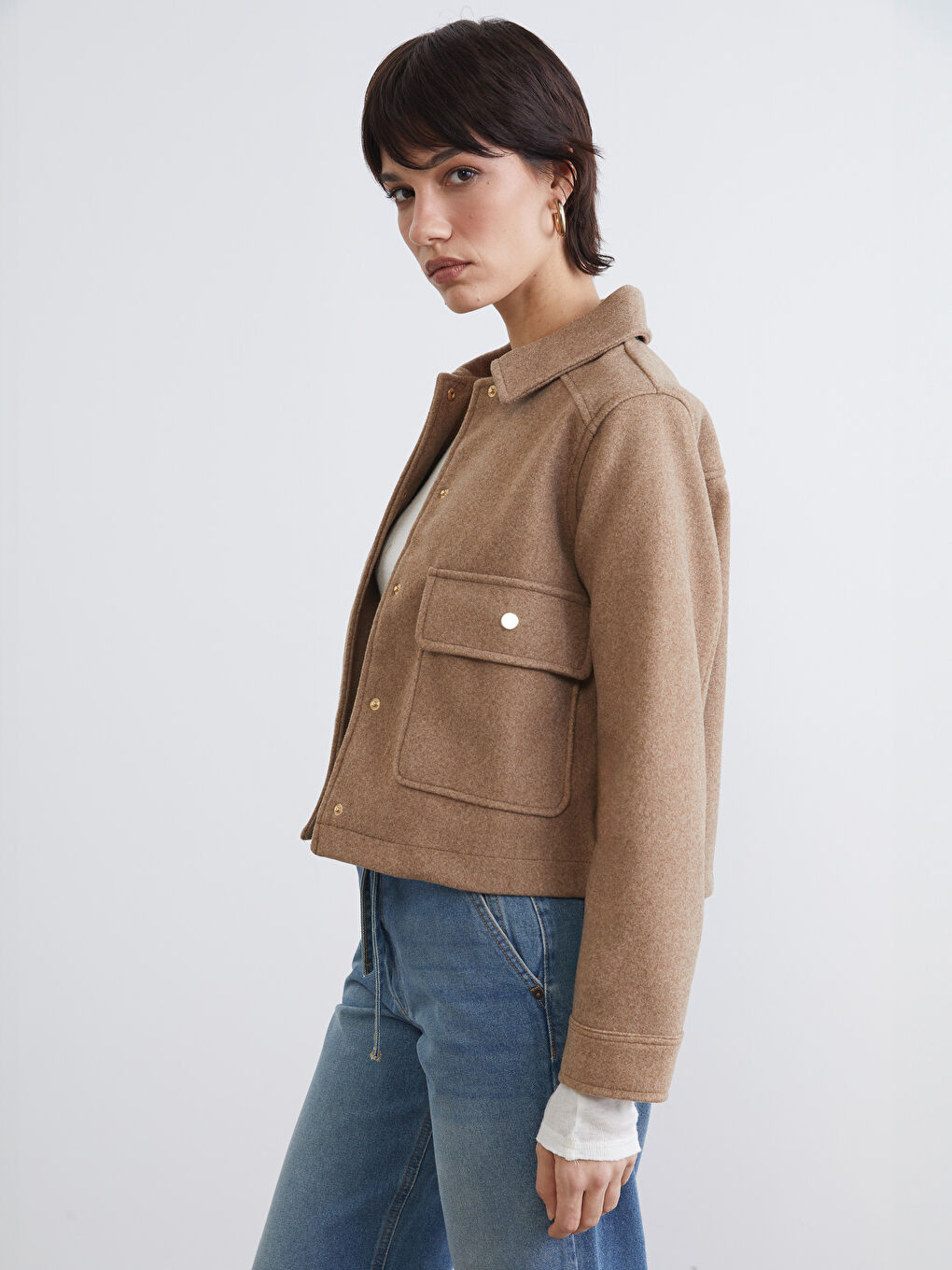 Shirt Collar Women's Cachet Jacket