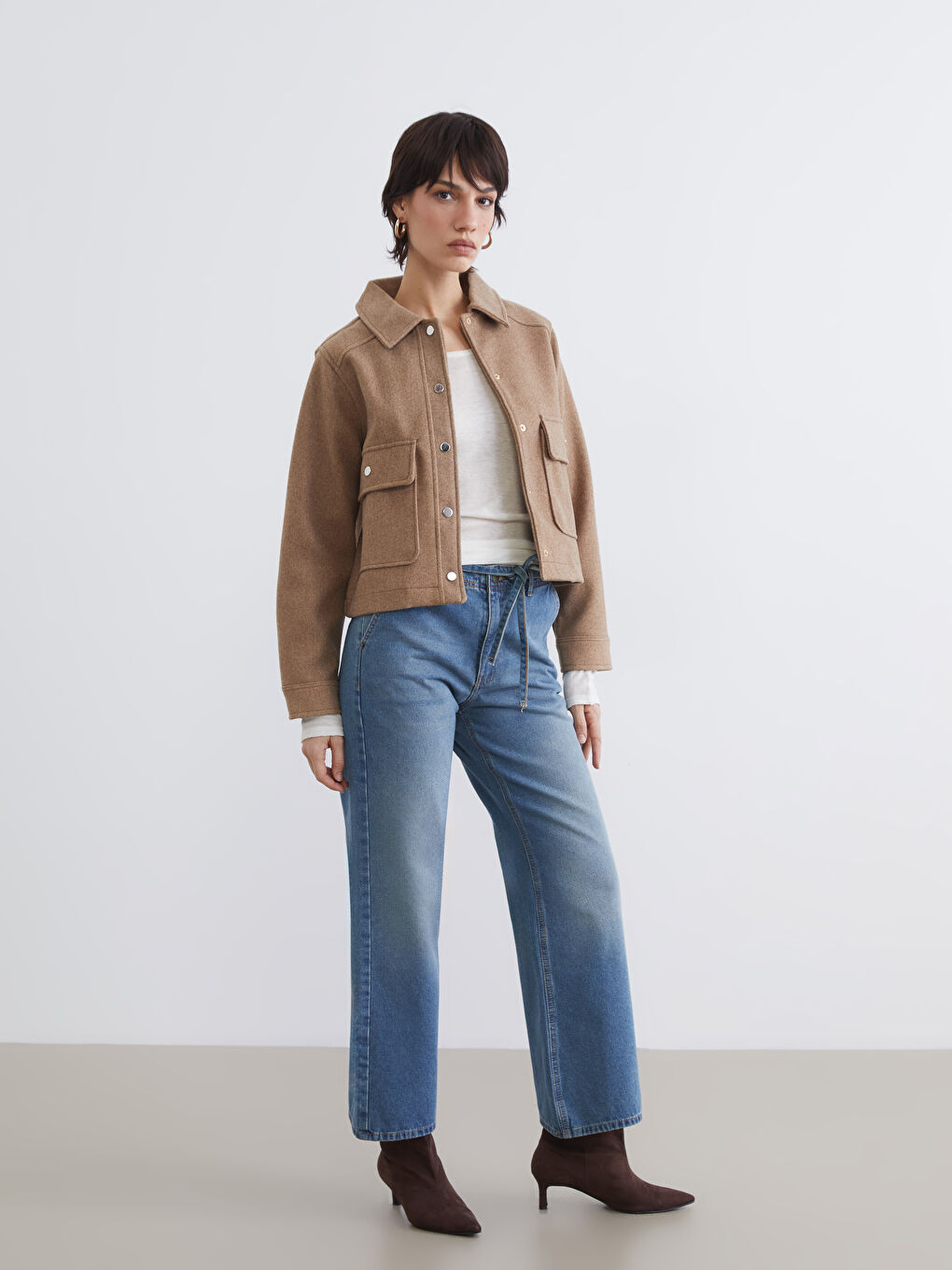 Shirt Collar Women's Cachet Jacket-1