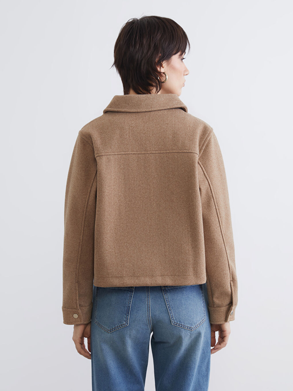 Shirt Collar Women's Cachet Jacket-4