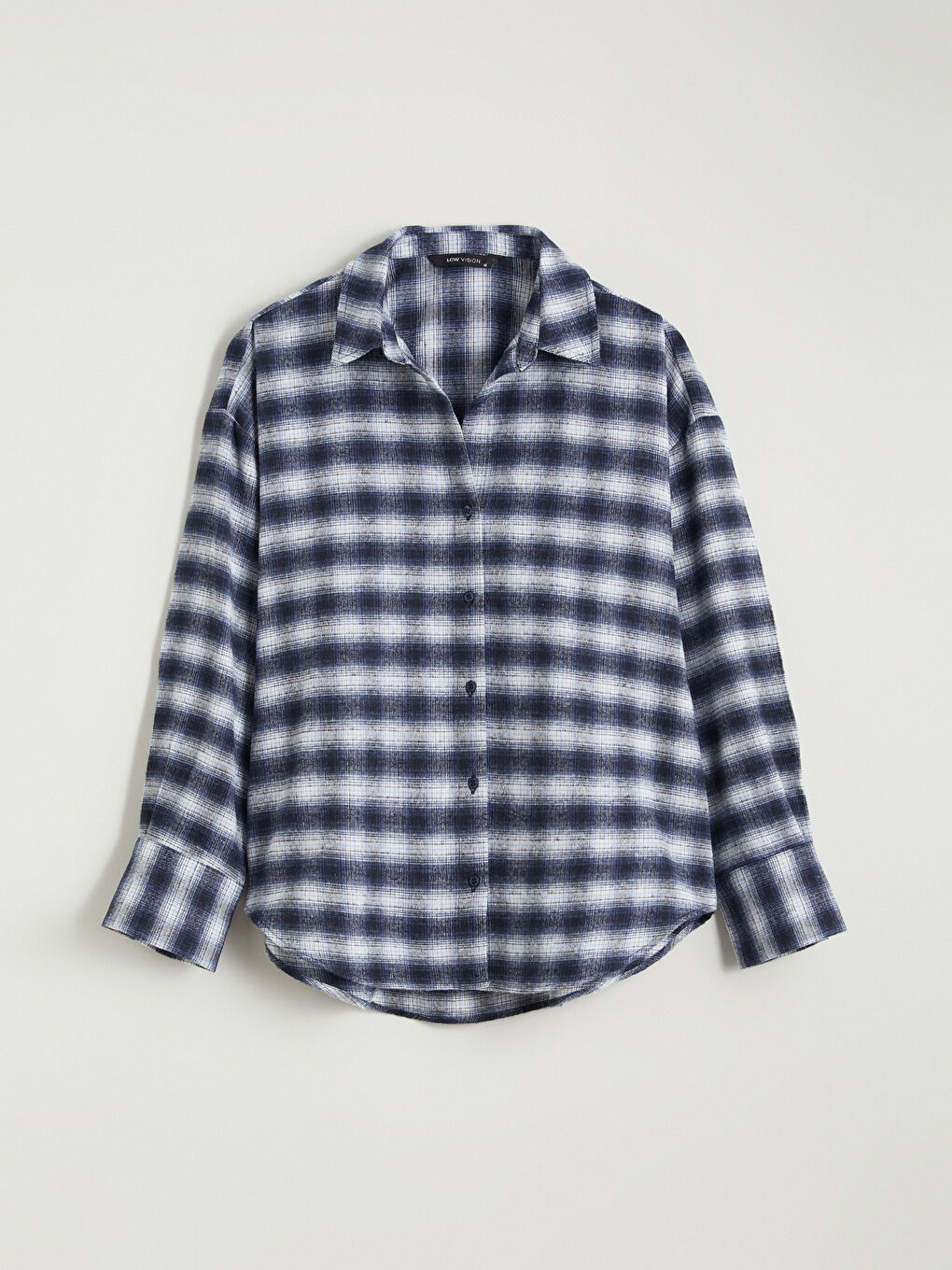 Plaid Oversize Women's Flannel Shirt-4