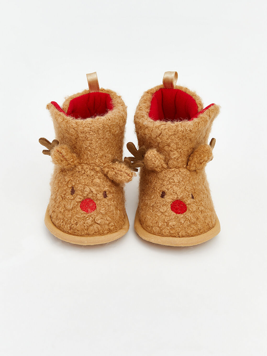 Bej Hayvan Figürlü Kız Bebek Panduf-2