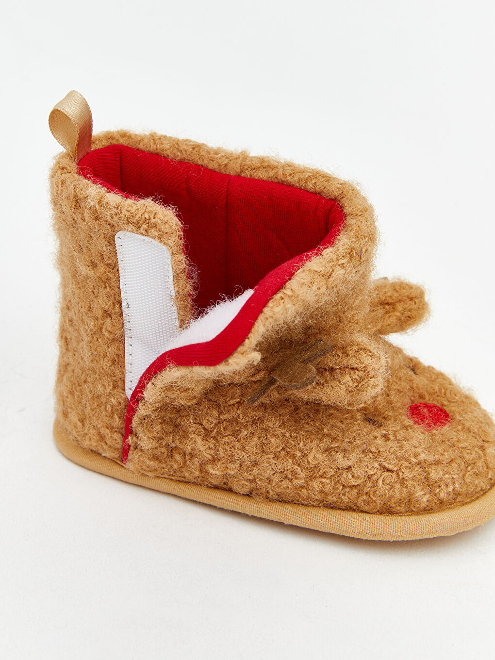 Bej Hayvan Figürlü Kız Bebek Panduf-5