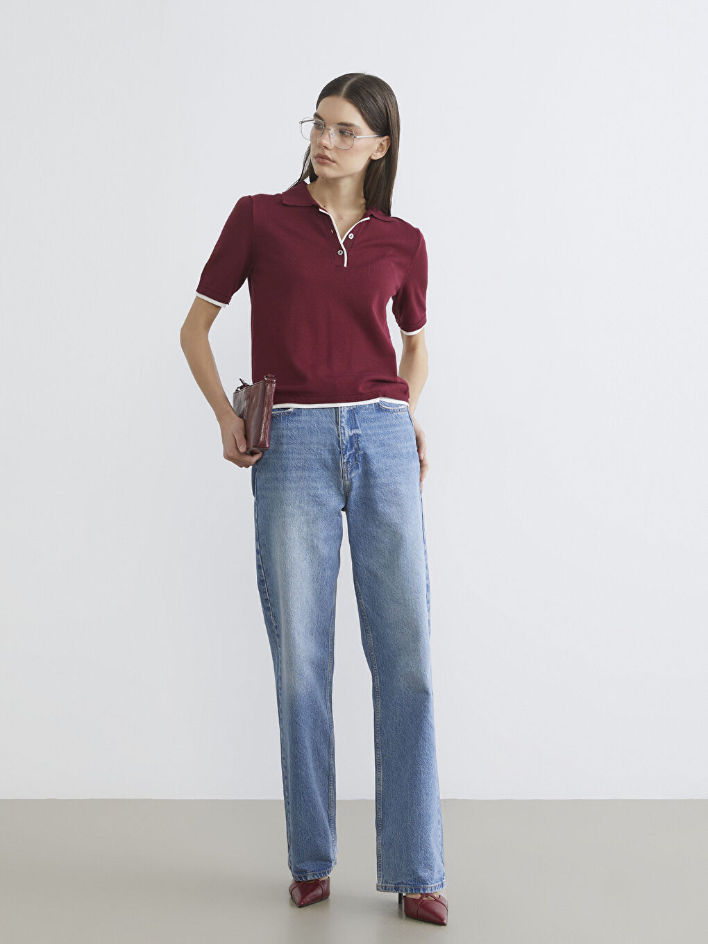 Straight Fit Kadın Jean Pantolon