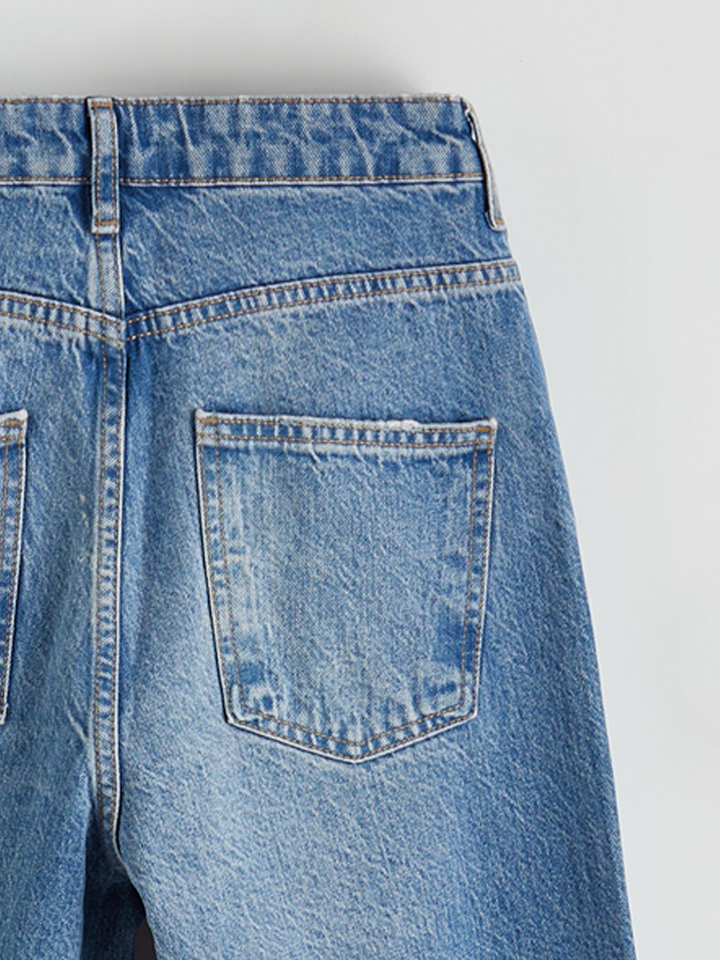 Straight Fit Kadın Jean Pantolon-6