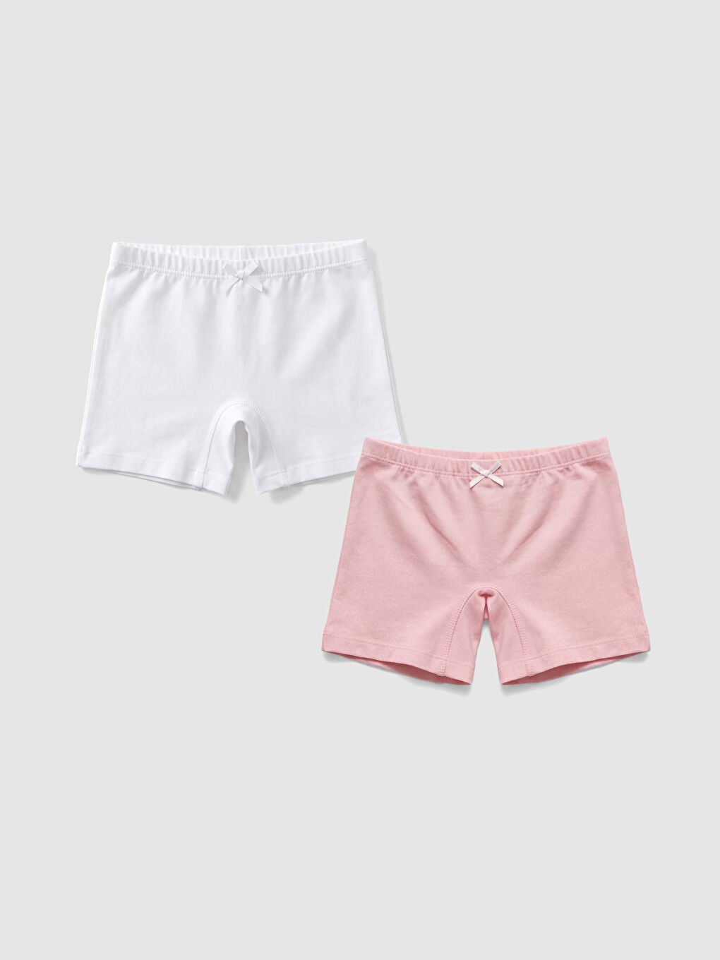 Basic Cotton Girls' Boxer 2 Pack