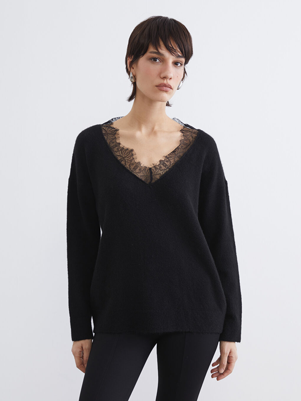 Woman BLACK Sweater-5