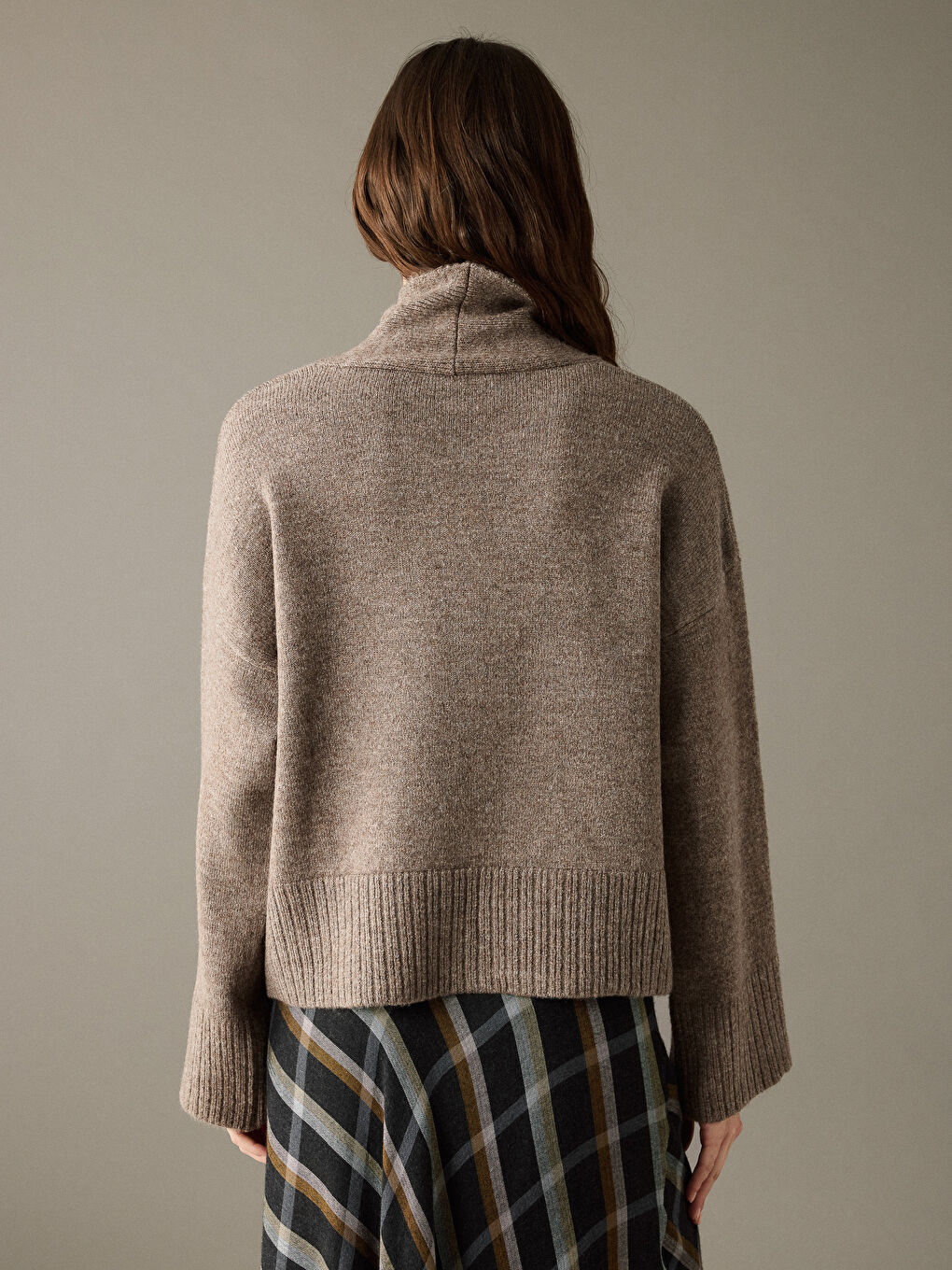 Shawl Collar Women's Knitwear Sweater-6