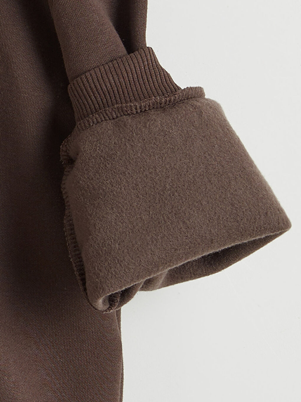 Kahverengi Baskılı Erkek Çocuk Kalın Sweatshirt-3