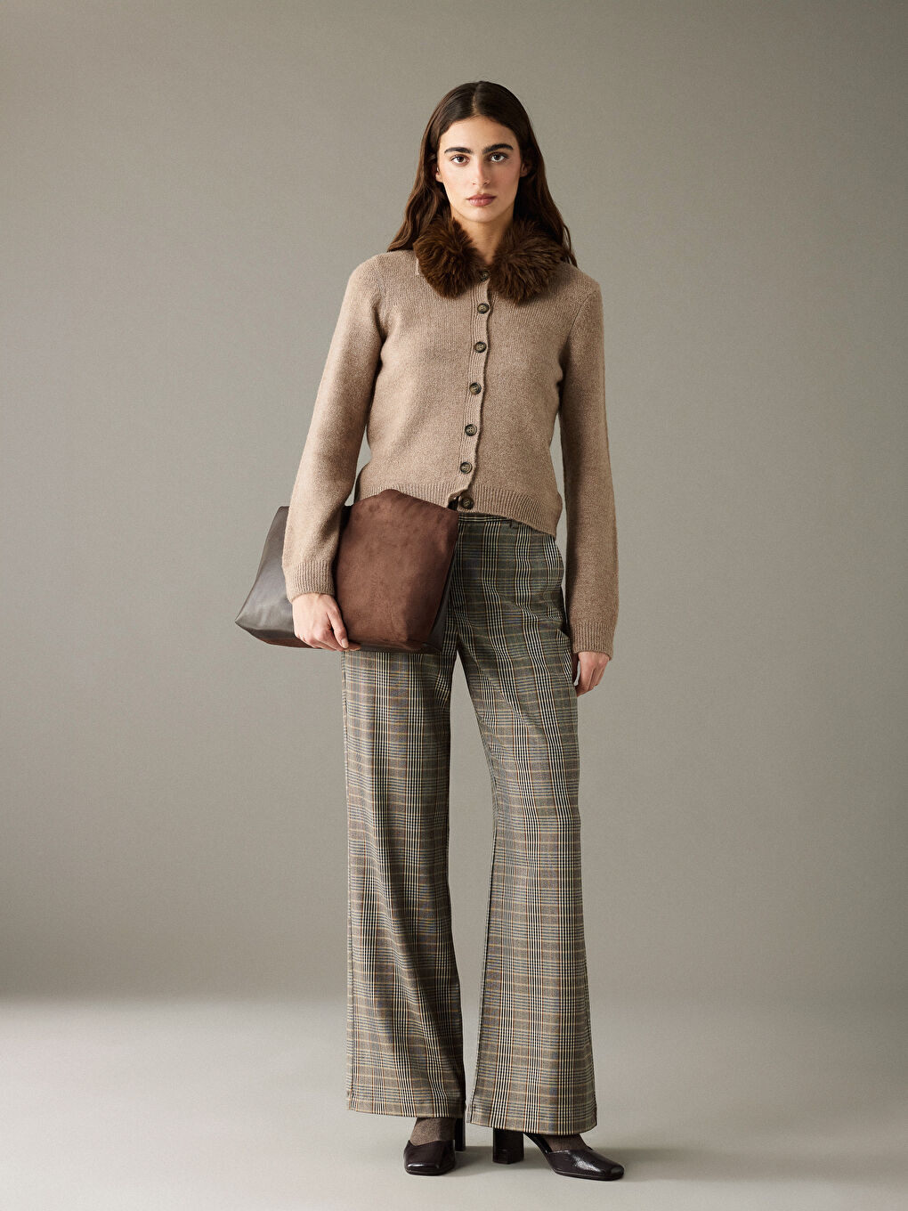 Әйелдер сарғыш Кардиган-1