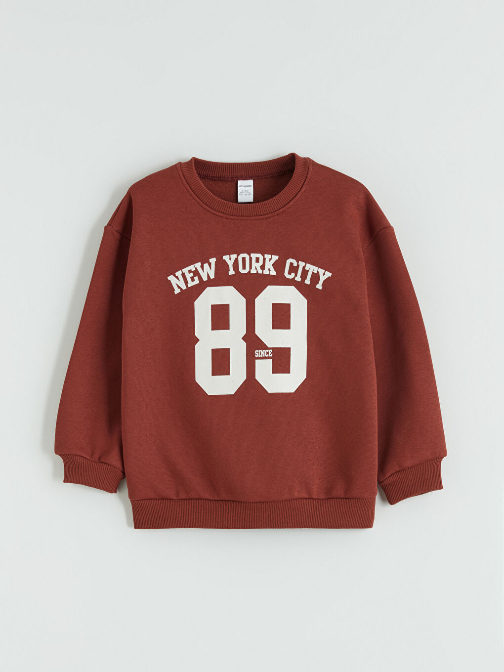 Bordo Uzun Kollu Erkek Çocuk Sweatshirt