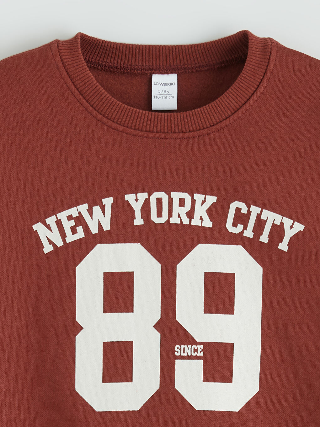 Bordo Uzun Kollu Erkek Çocuk Sweatshirt-1