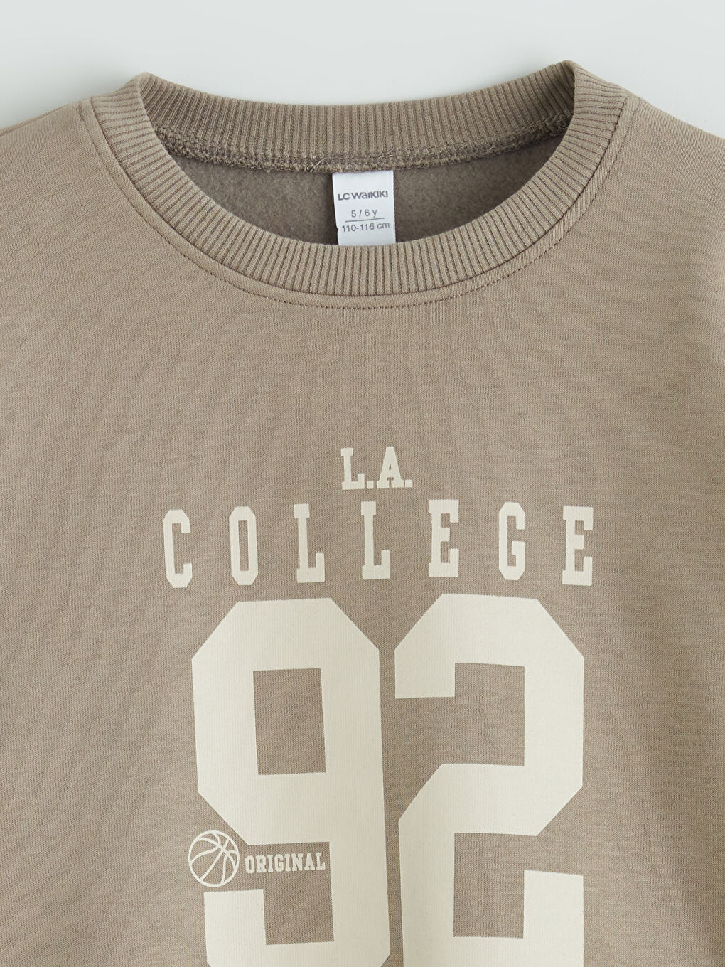 Kahverengi Uzun Kollu Erkek Çocuk Sweatshirt-2