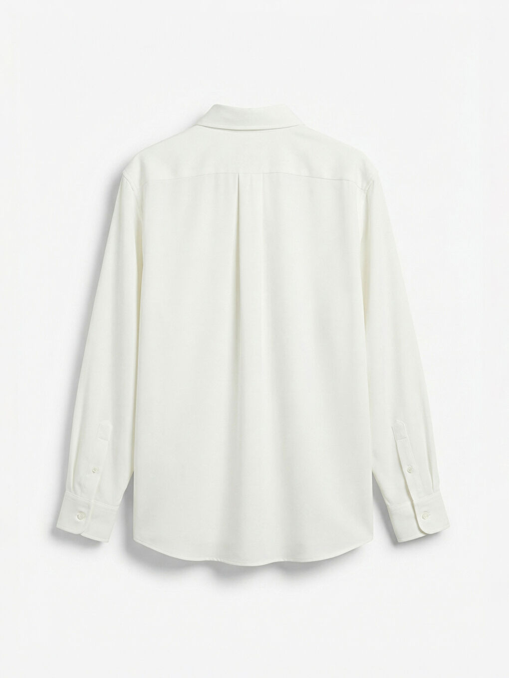 Ekru Slim Fit Uzun Kollu Erkek Dokulu Gömlek-1