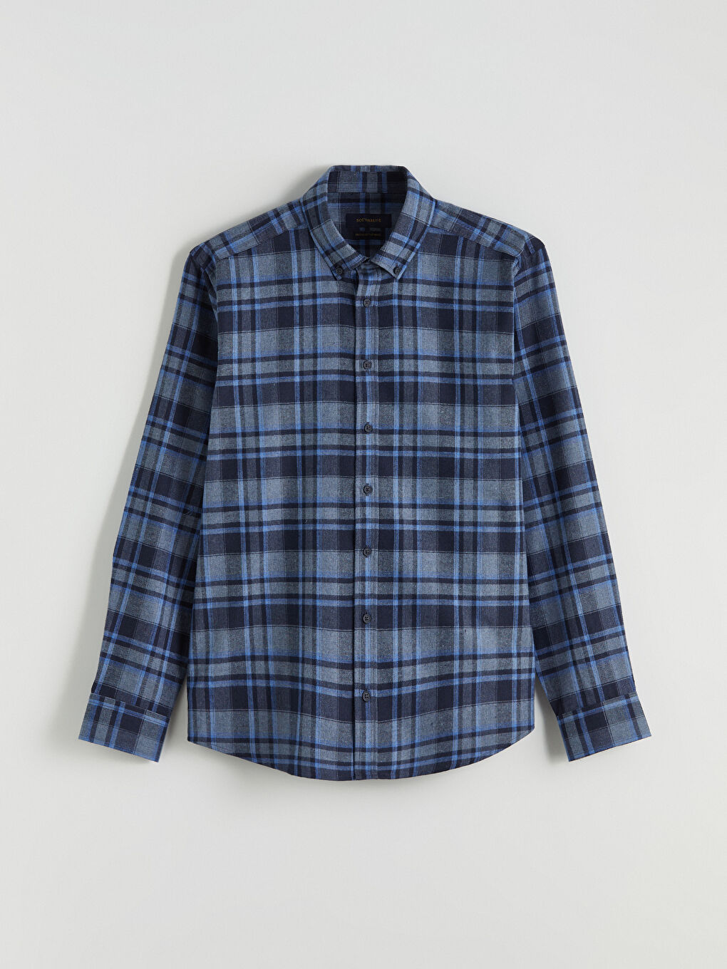 Mavi Regular Fit Ekose Erkek Gömlek