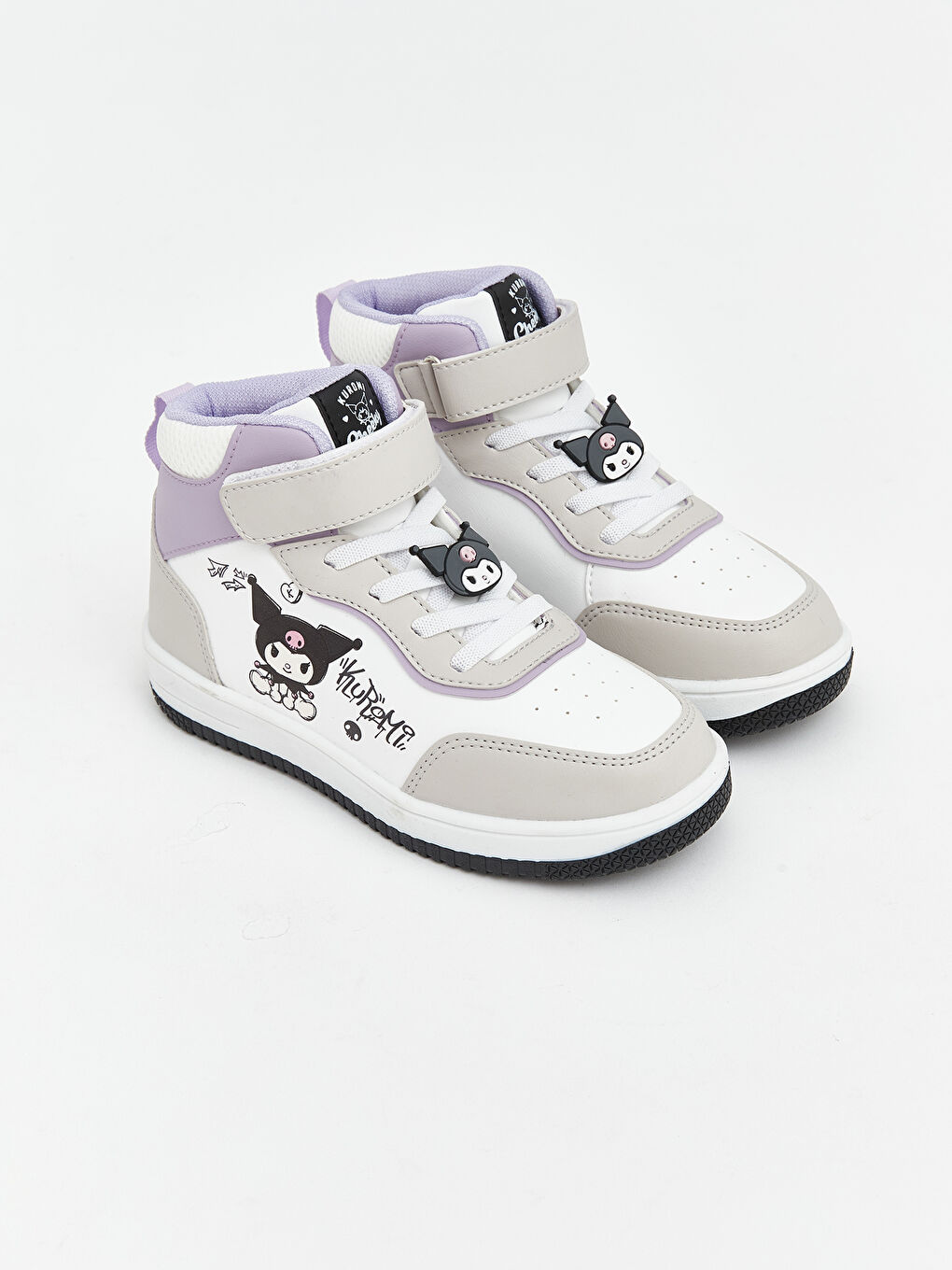 Beyaz Kuromi Baskılı Kız Çocuk Bilek Boy Spor Ayakkabı