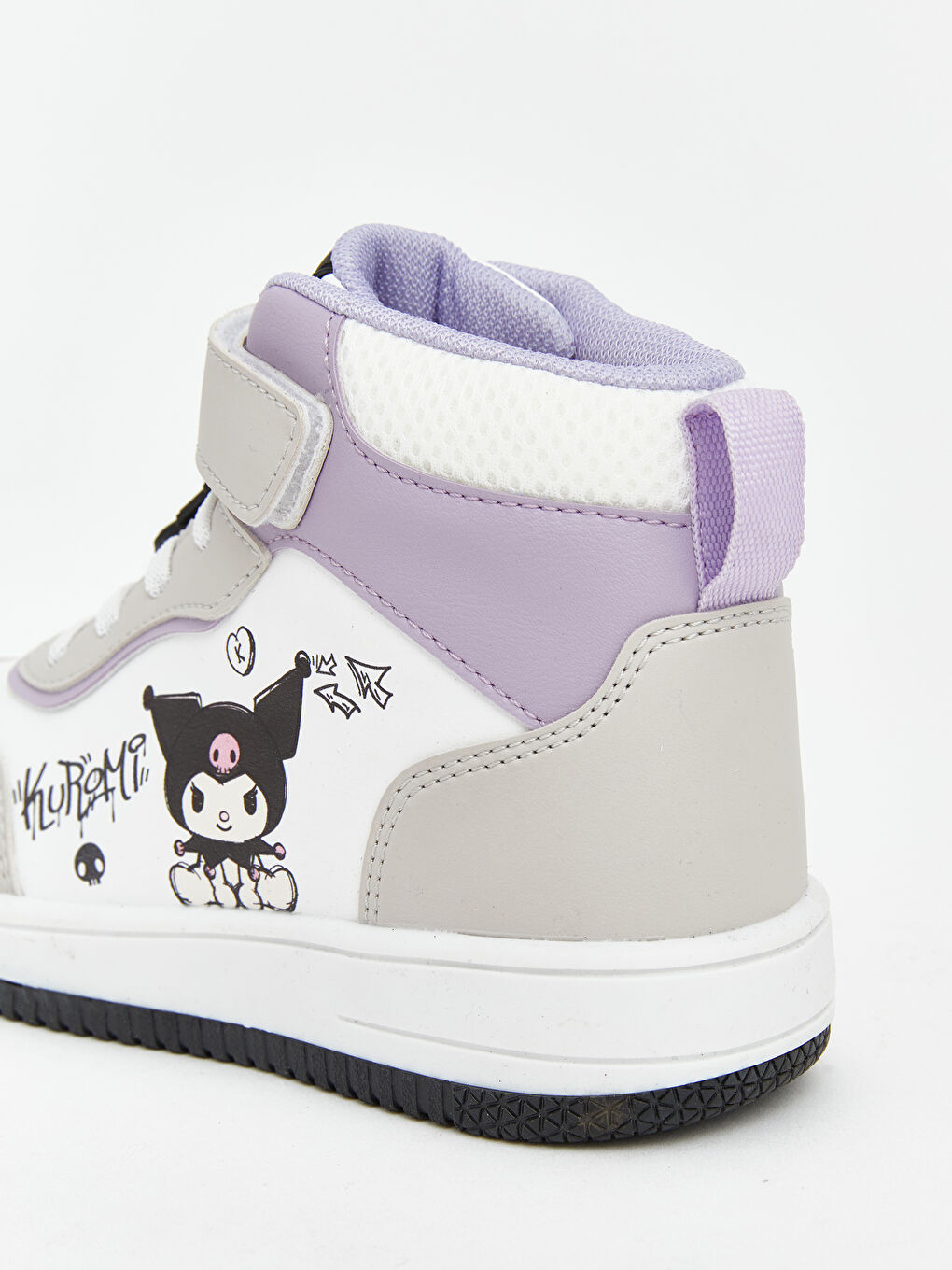 Beyaz Kuromi Baskılı Kız Çocuk Bilek Boy Spor Ayakkabı-4