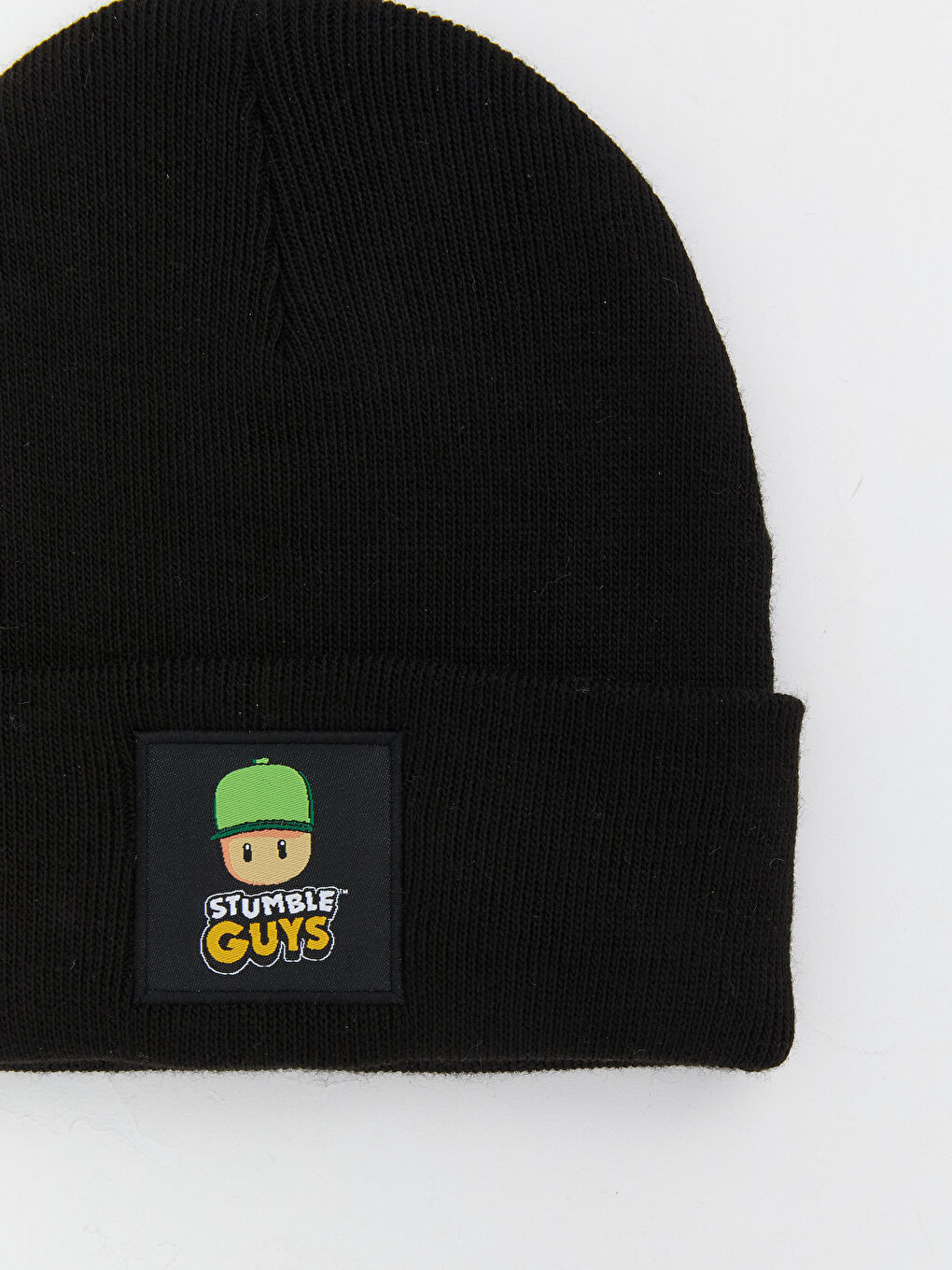 Siyah Stumble Guys Figürlü Erkek Çocuk Triko Bere-1