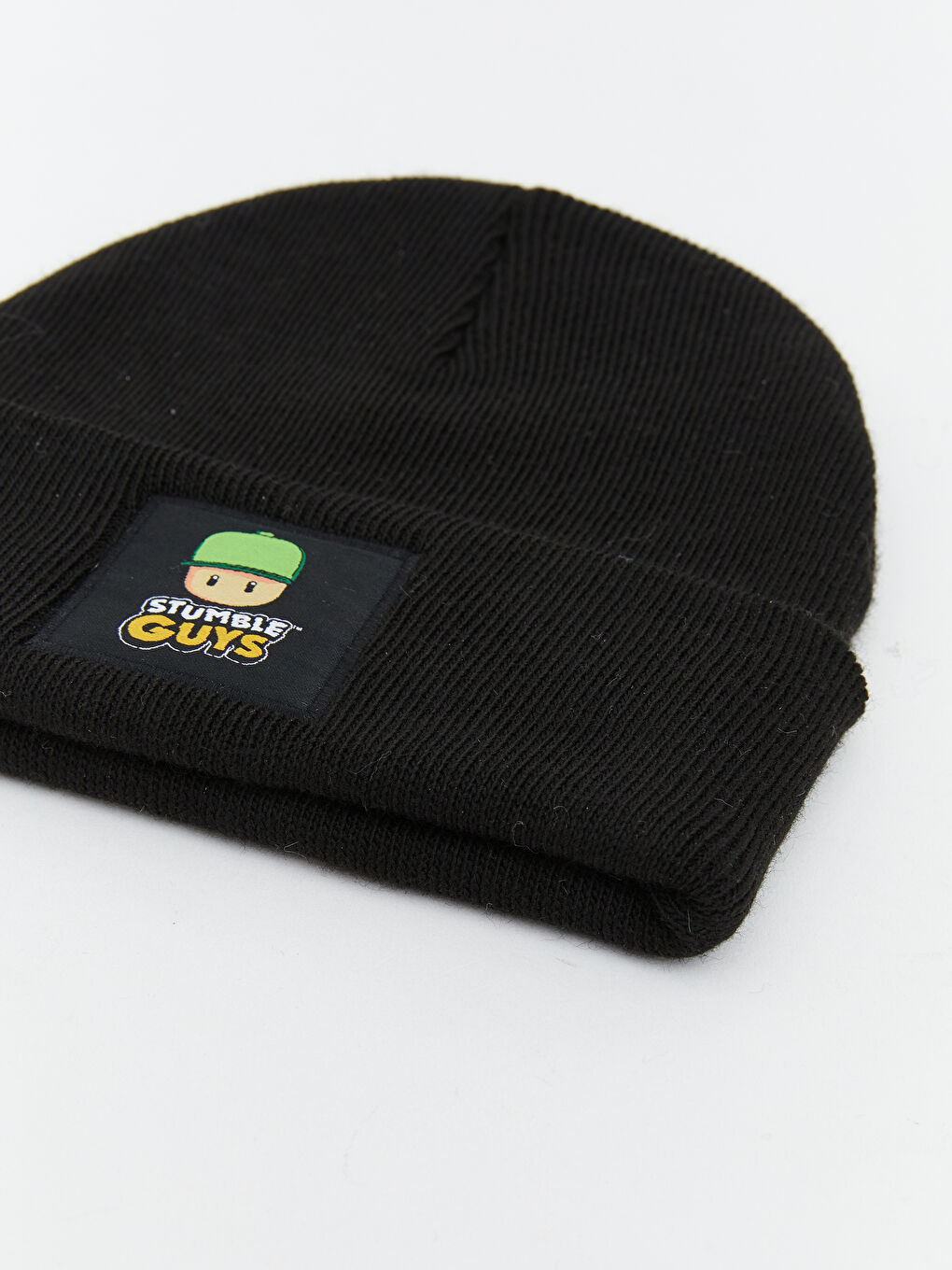 Siyah Stumble Guys Figürlü Erkek Çocuk Triko Bere-2