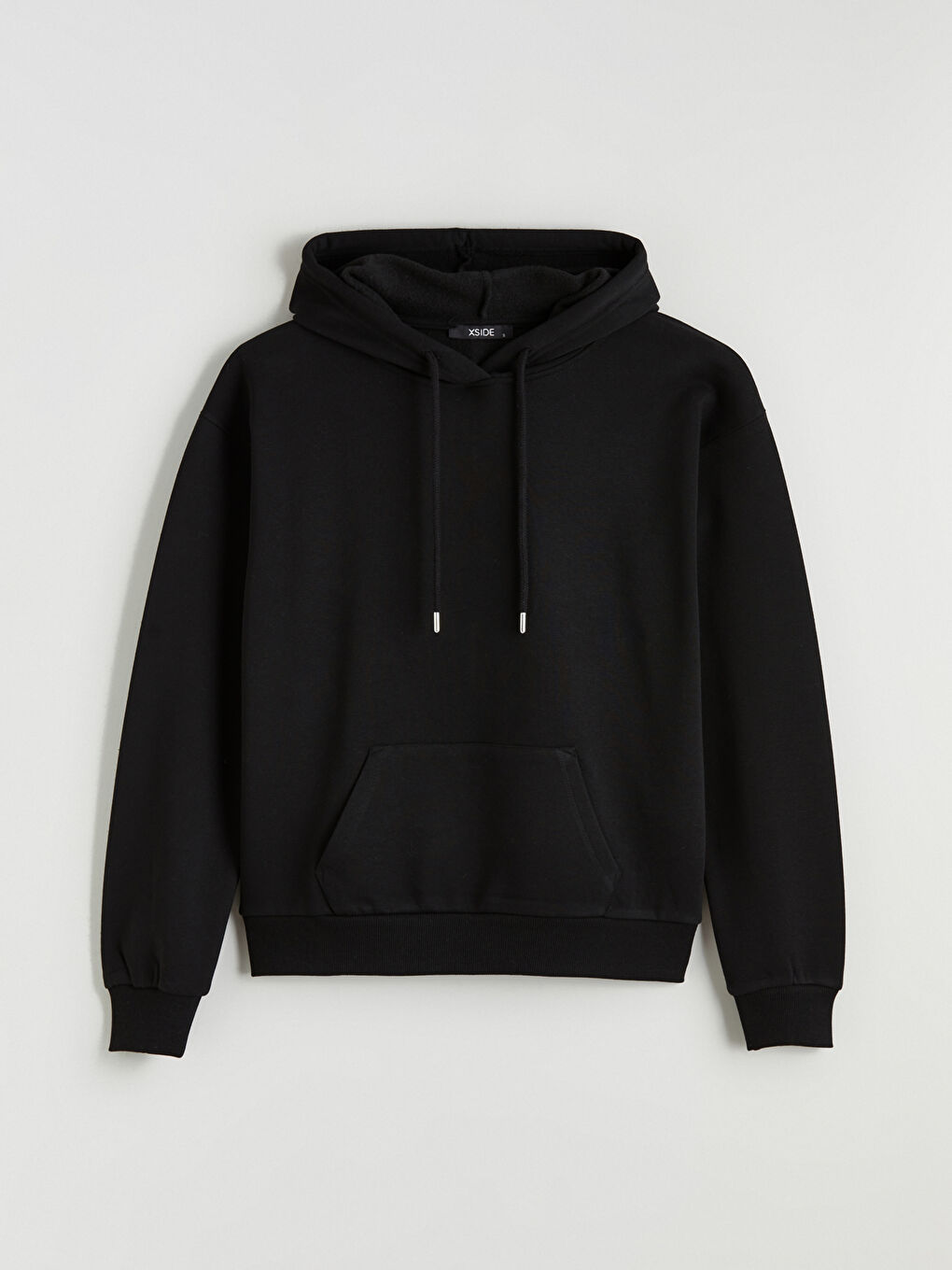Siyah Oversize Kadın Kalın Hoodie