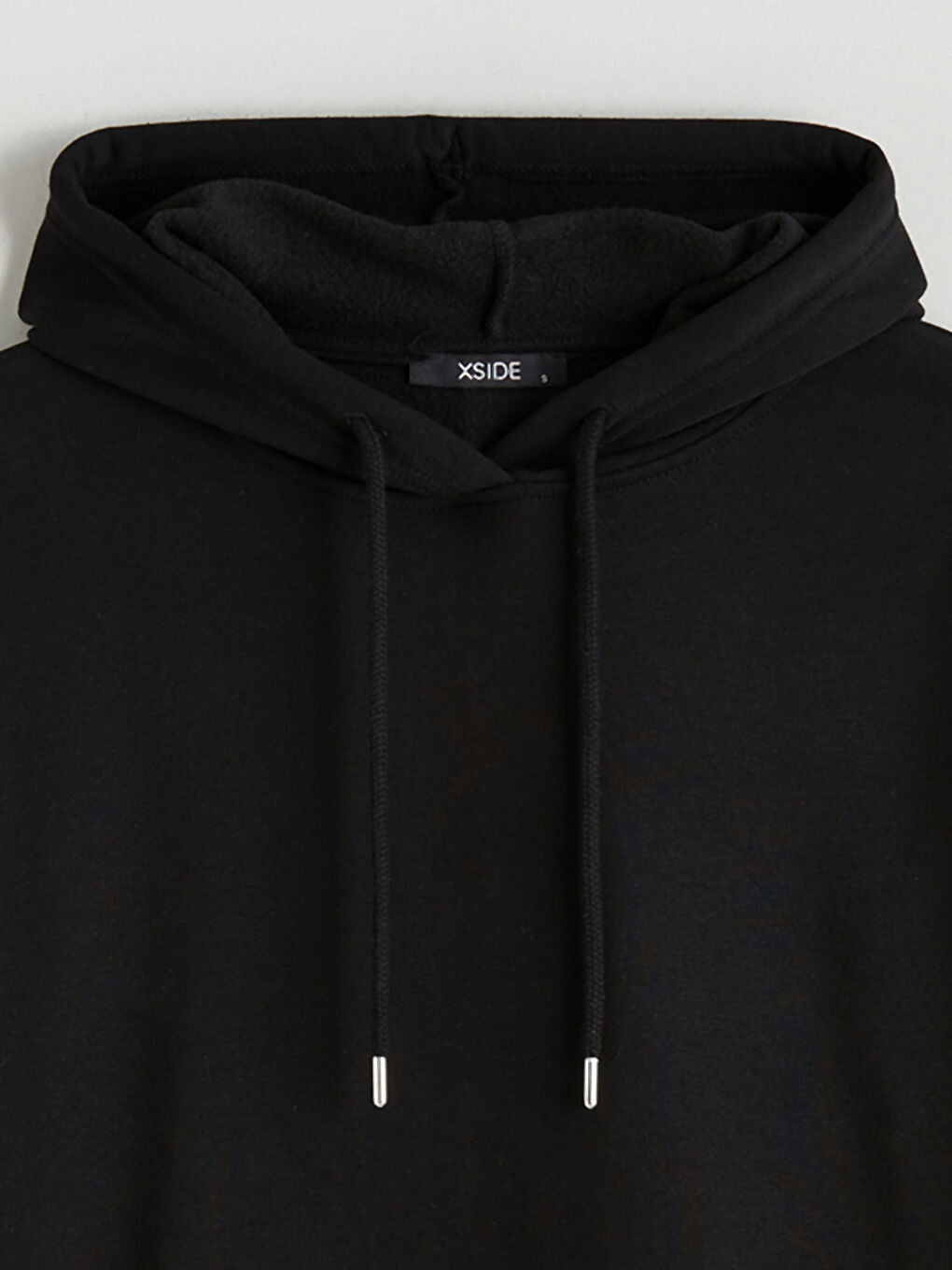 Siyah Oversize Kadın Kalın Hoodie-1