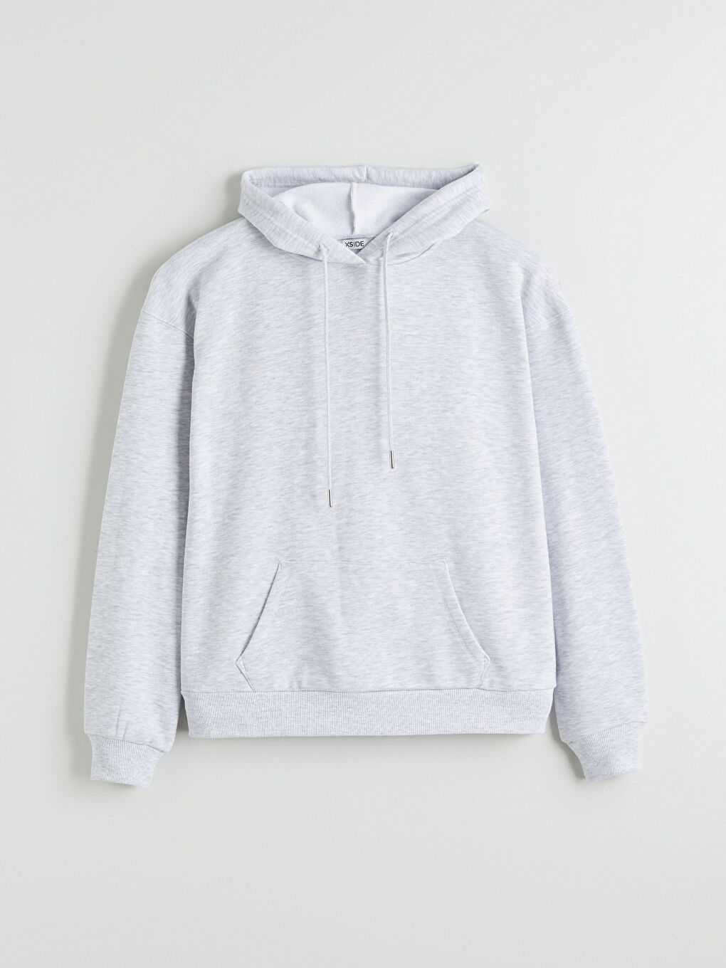 Gri Oversize Kadın Kalın Hoodie