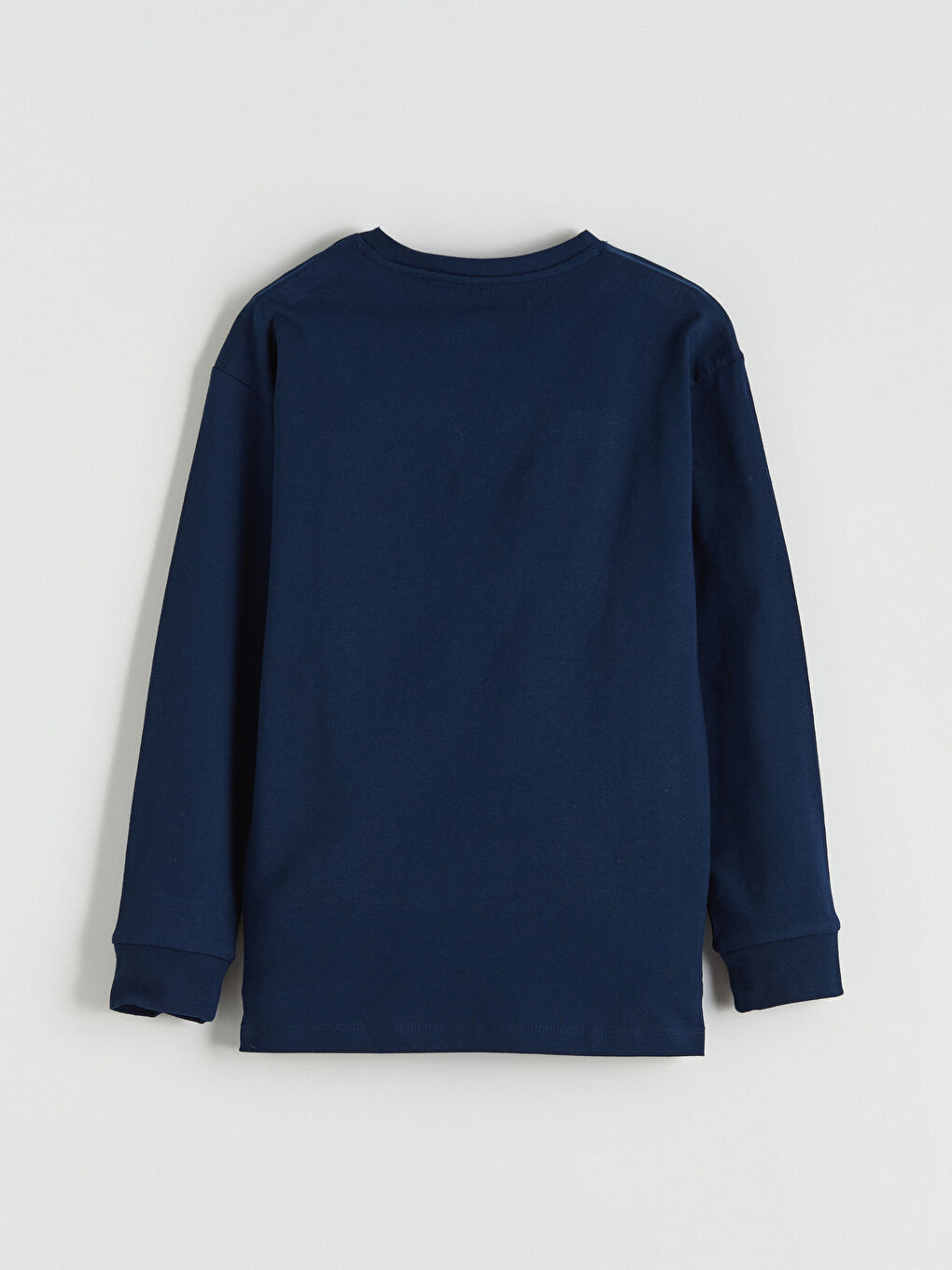 Lacivert Bisiklet Yaka Ayı Teddy Baskılı Erkek Çocuk Pijama Takımı-3