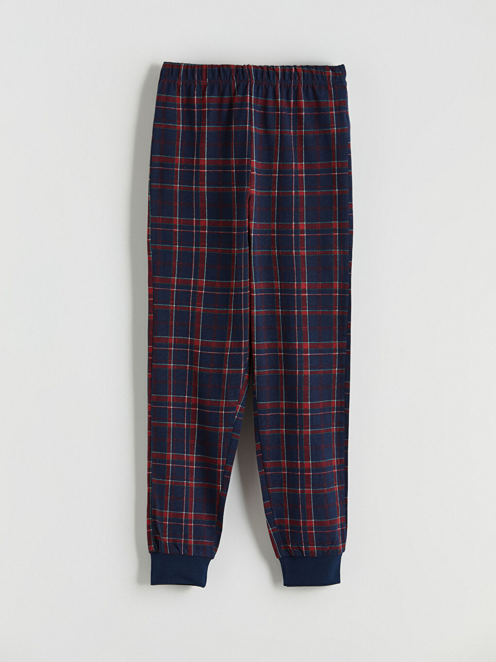 Lacivert Bisiklet Yaka Ayı Teddy Baskılı Erkek Çocuk Pijama Takımı-4