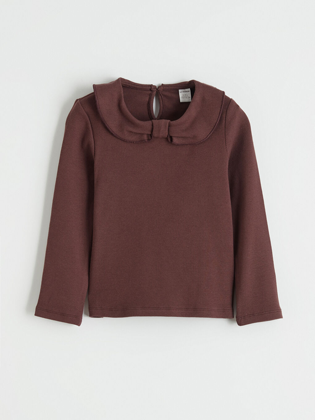 Kahverengi Bebe Yaka Kız Çocuk Takım 3'lü-1