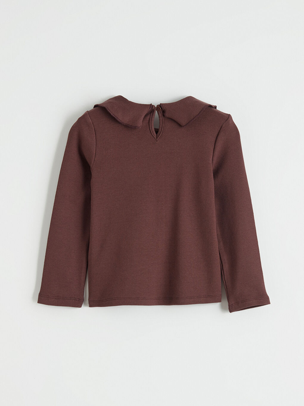 Kahverengi Bebe Yaka Kız Çocuk Takım 3'lü-3