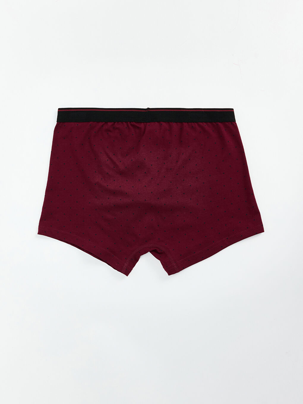 Bordo Standart Kalıp Pamuklu Esnek Erkek Boxer 3'lü -2