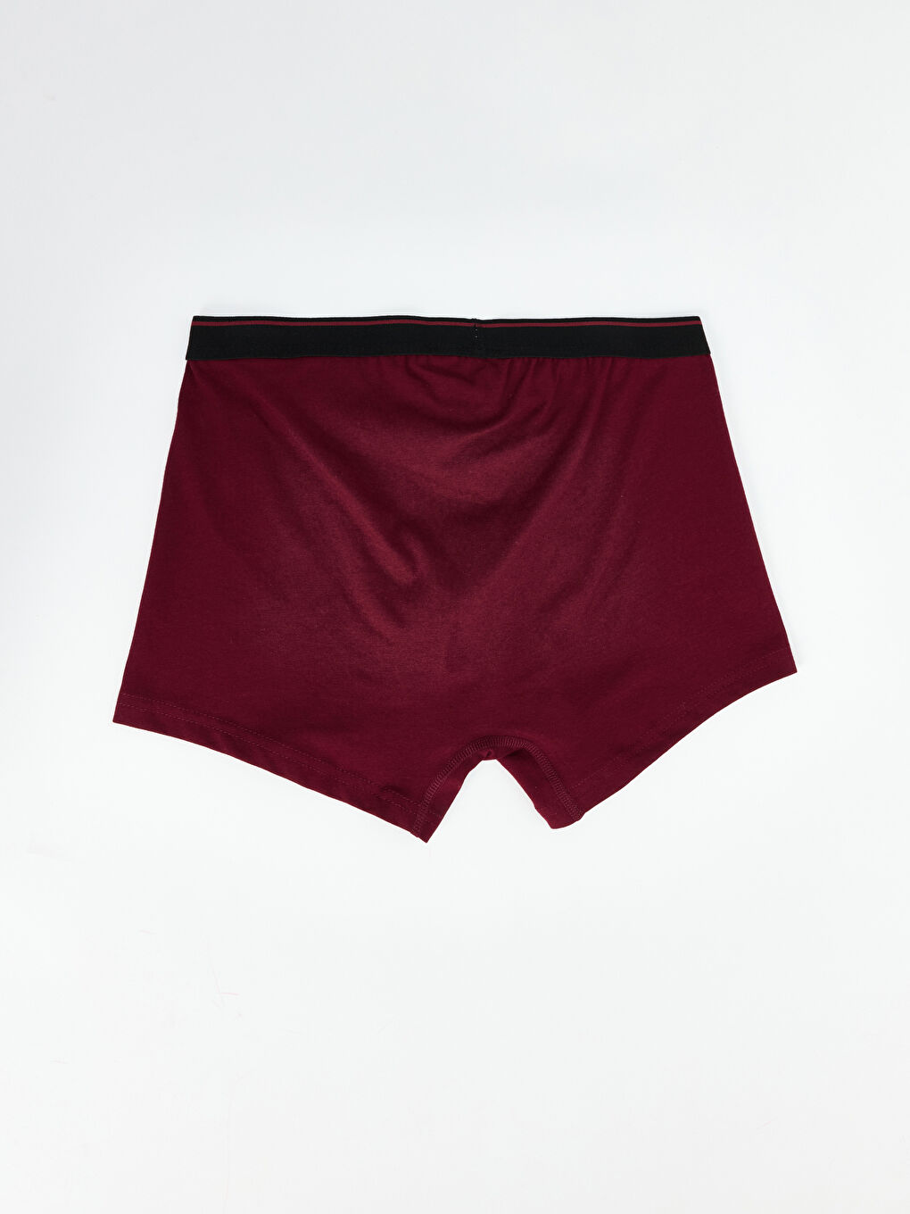 Bordo Standart Kalıp Pamuklu Esnek Erkek Boxer 3'lü -4
