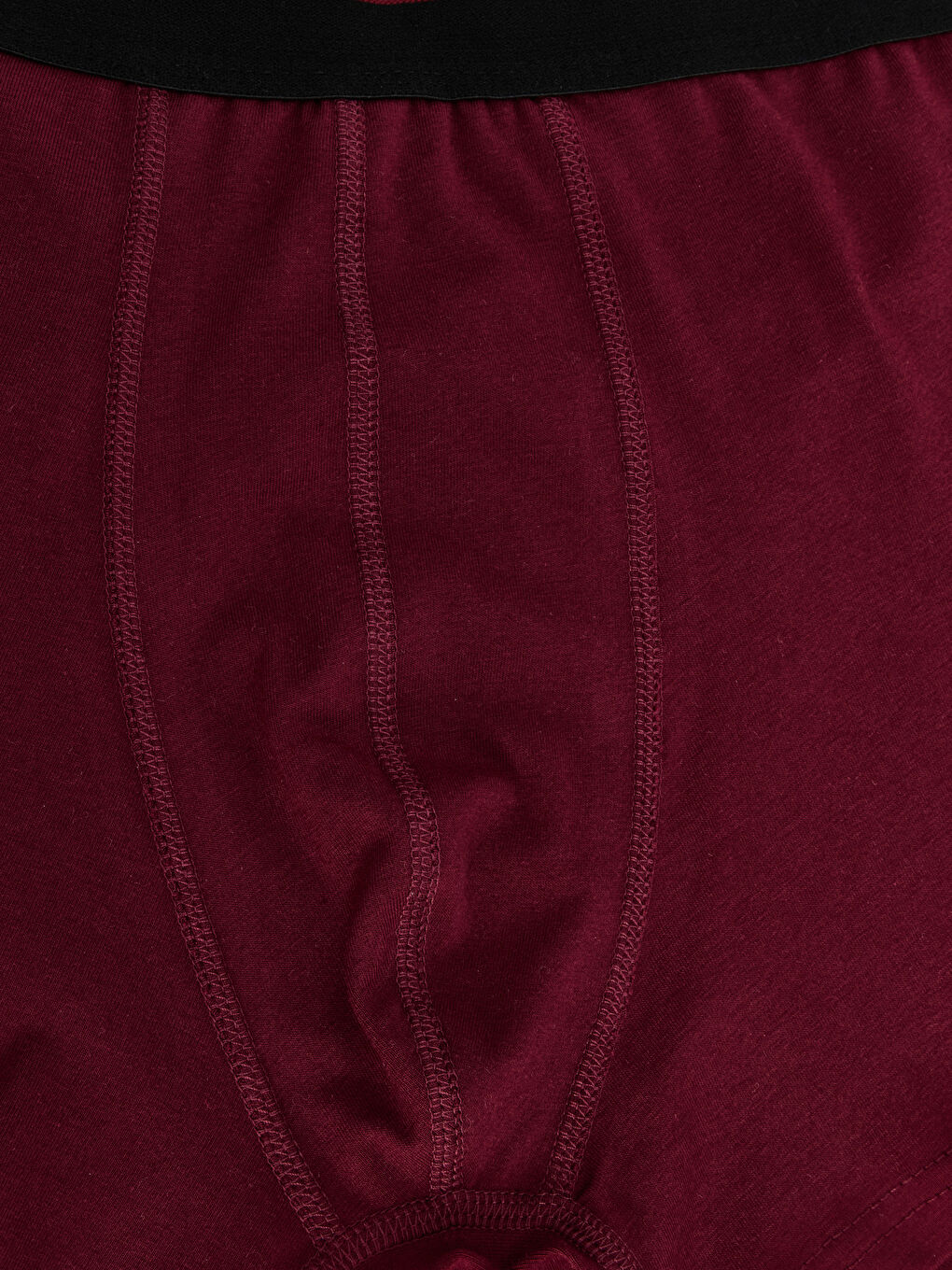Bordo Standart Kalıp Pamuklu Esnek Erkek Boxer 3'lü -7