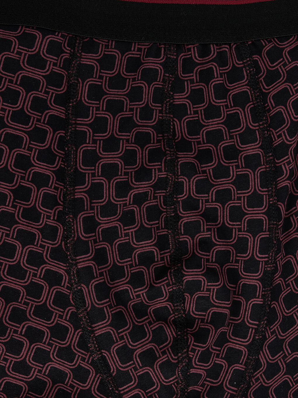 Bordo Standart Kalıp Pamuklu Esnek Erkek Boxer 3'lü -9