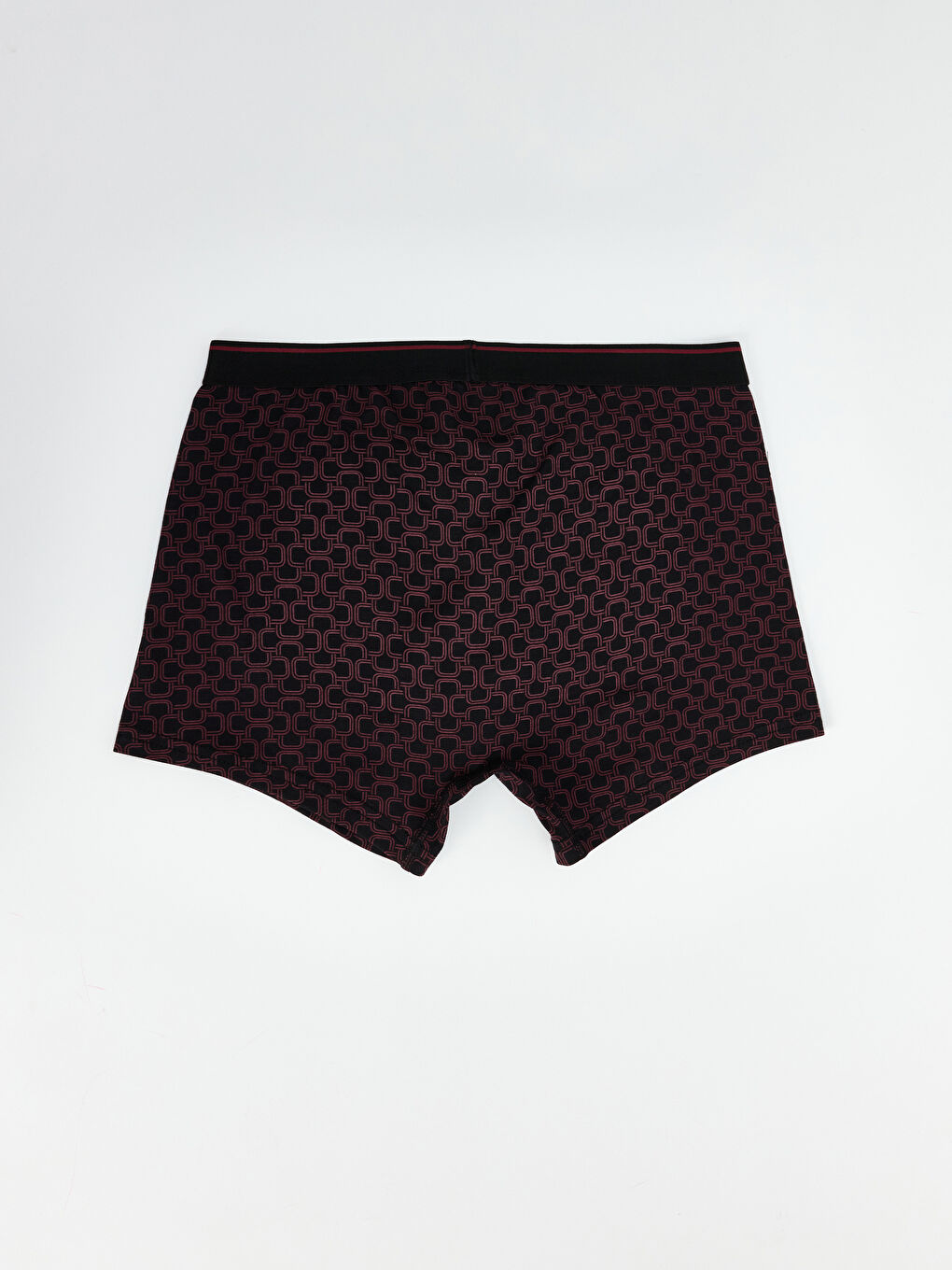 Bordo Standart Kalıp Pamuklu Esnek Erkek Boxer 3'lü -11