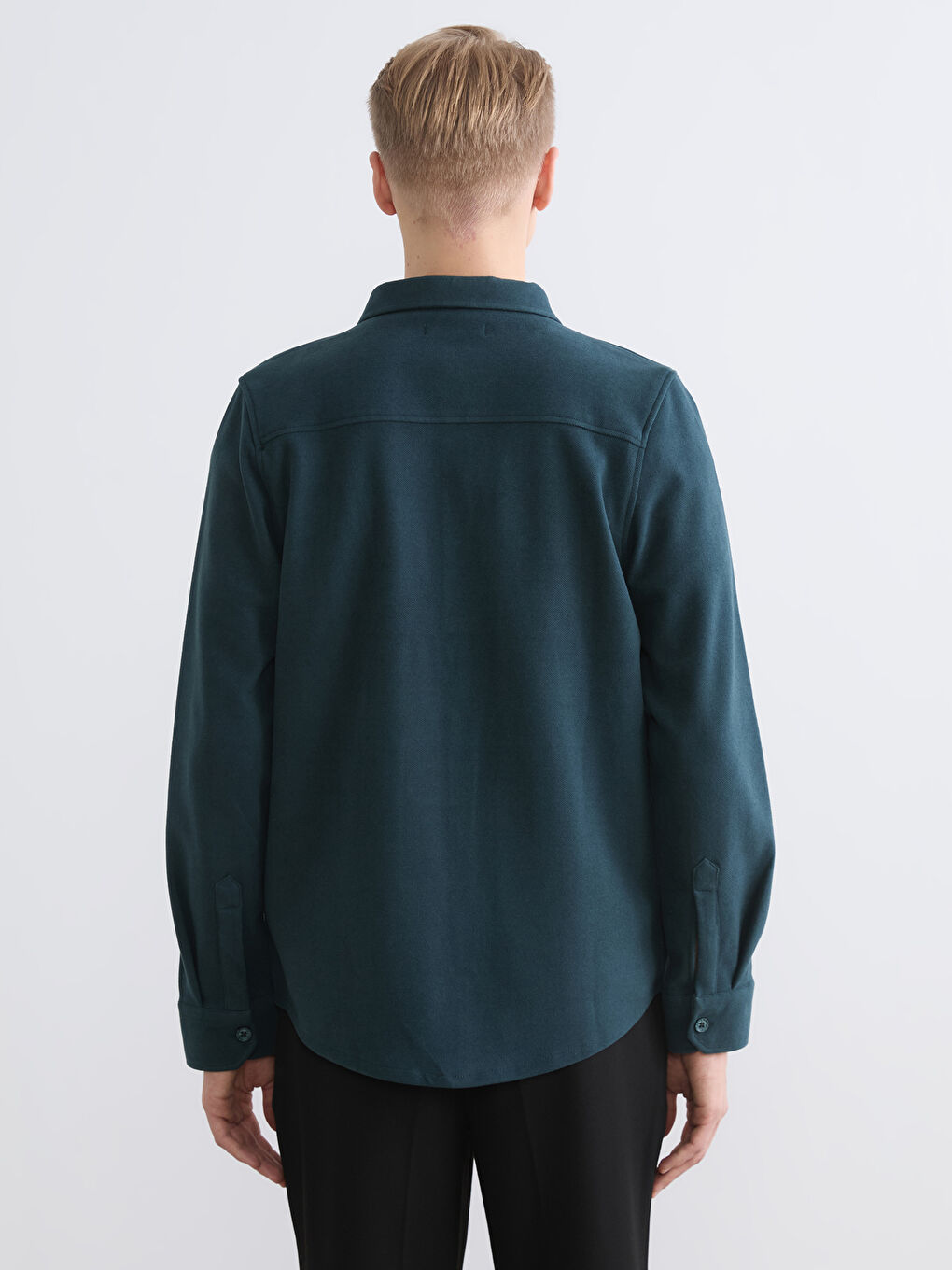 Petrol Regular Fit Erkek Gömlek-3