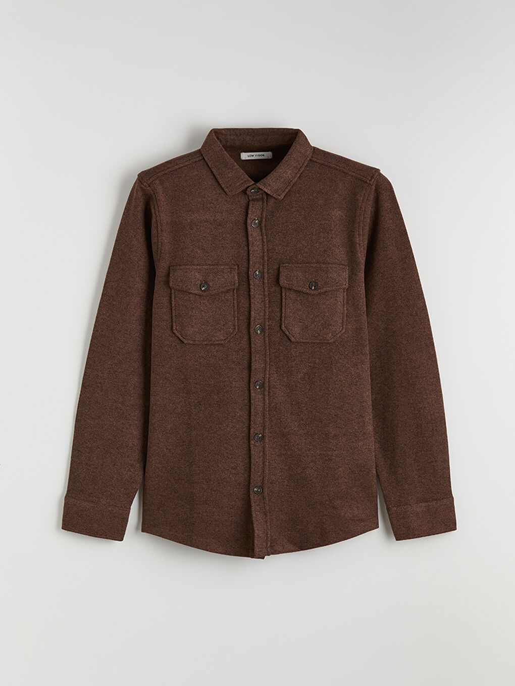 Kahverengi Regular Fit Erkek Gömlek-4