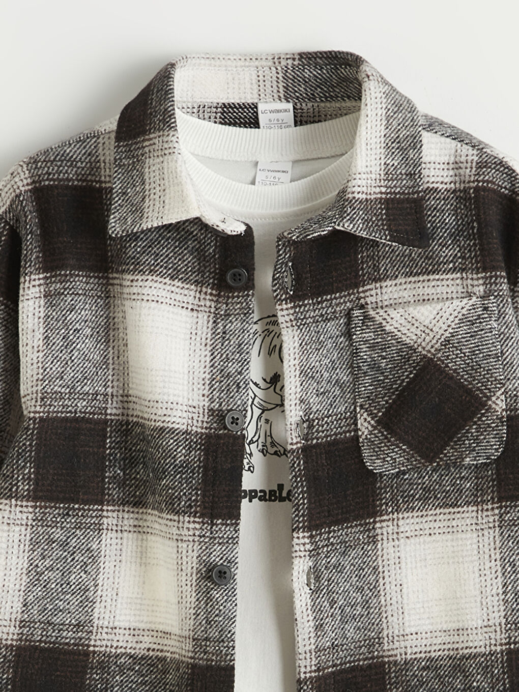 Gri Ekose Erkek Çocuk Takım-2