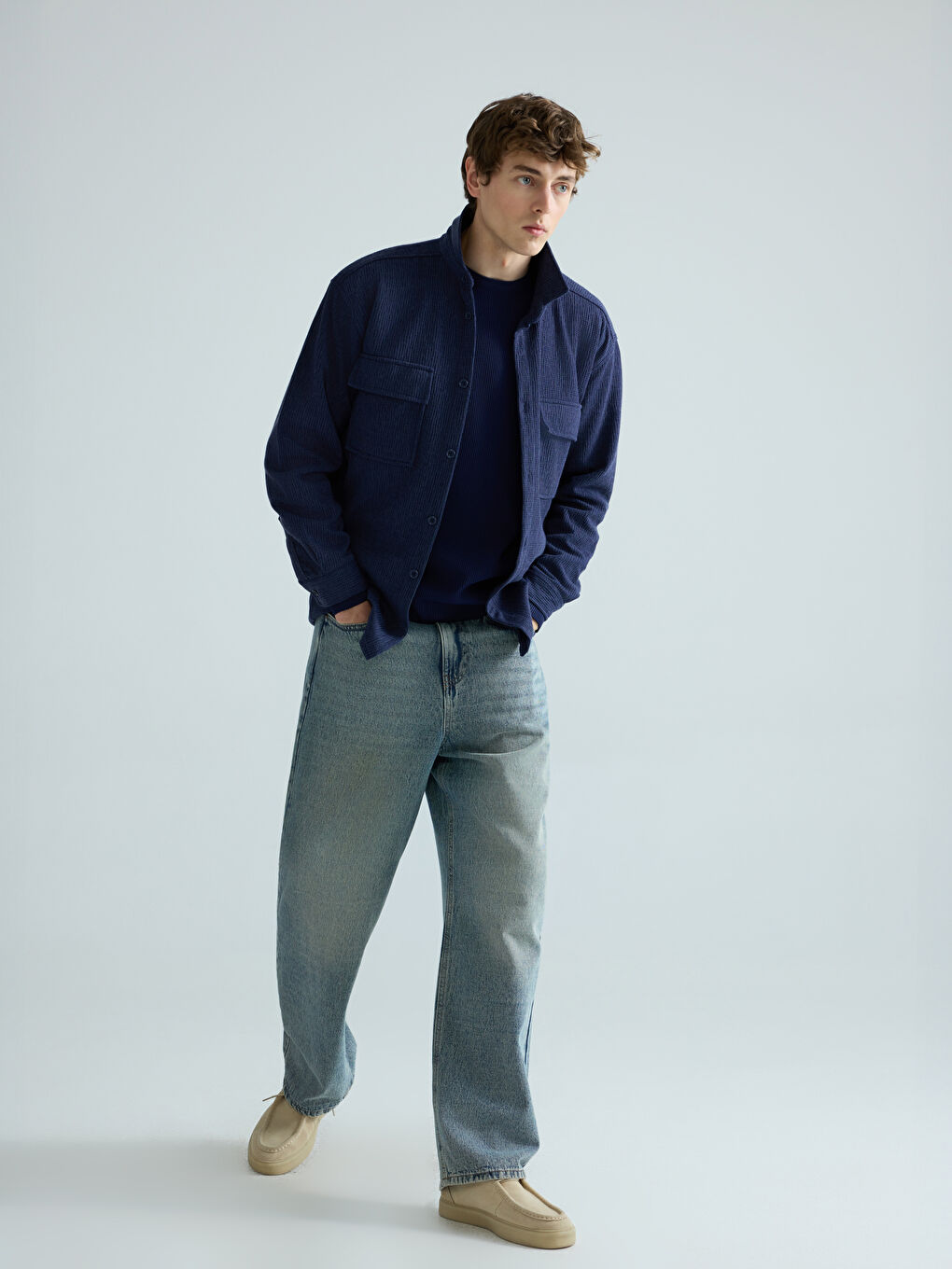 İndigo Regular Fit Erkek Gömlek-1