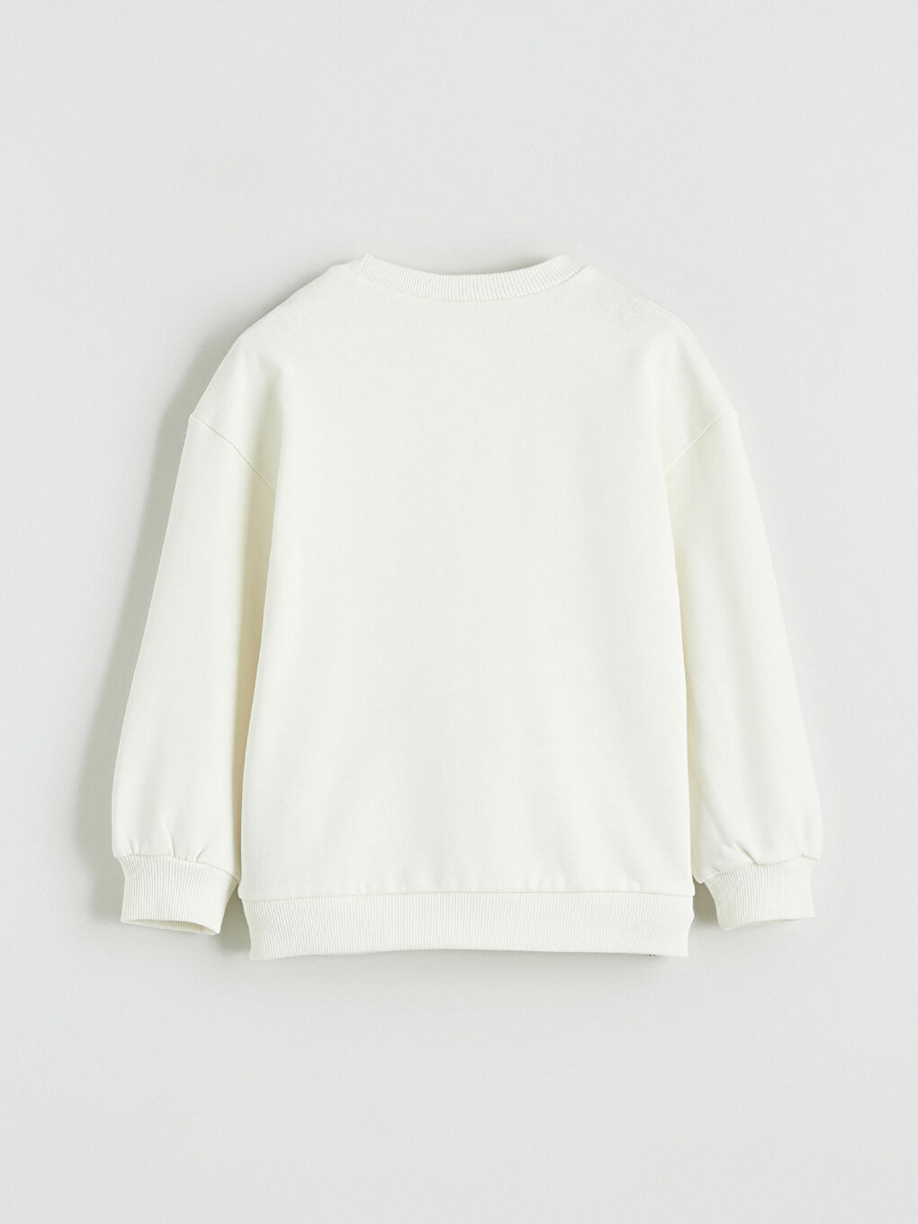 Bej Baskılı Erkek Çocuk Kalın Sweatshirt-3