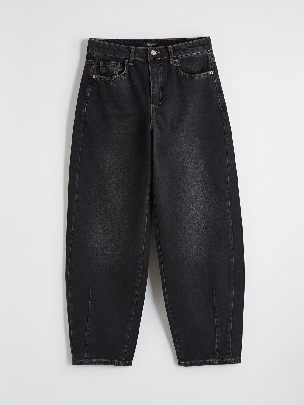 Siyah Balloon Fit Kadın Jean Pantolon	