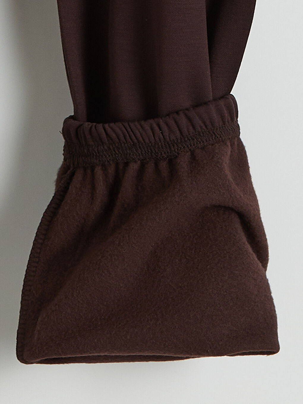 Kahverengi Beli Lastikli Kız Çocuk Jogger Eşofman Altı-2