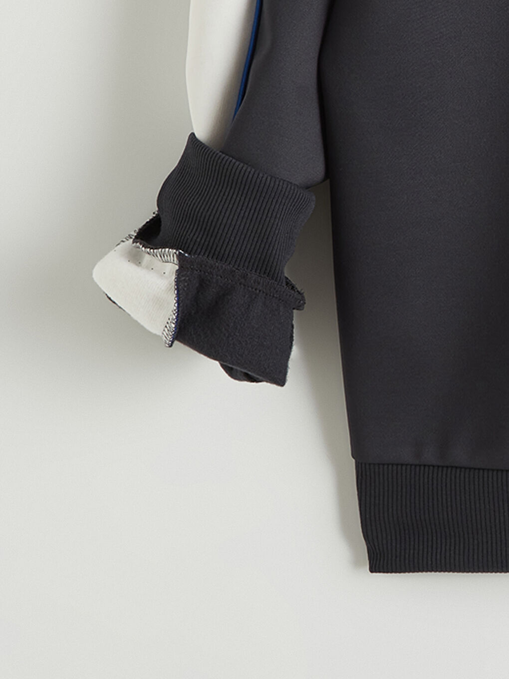 Stand-up Collar Printed Men's Sweatshirt-6