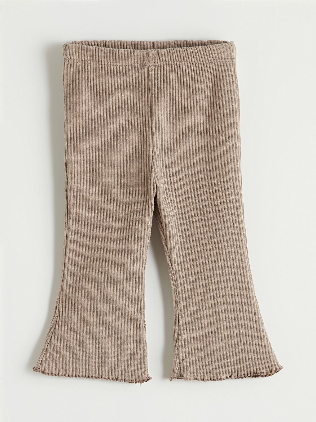 Bej Baskılız Kız Bebek Sweatshirt ve Pantolon Takım-4