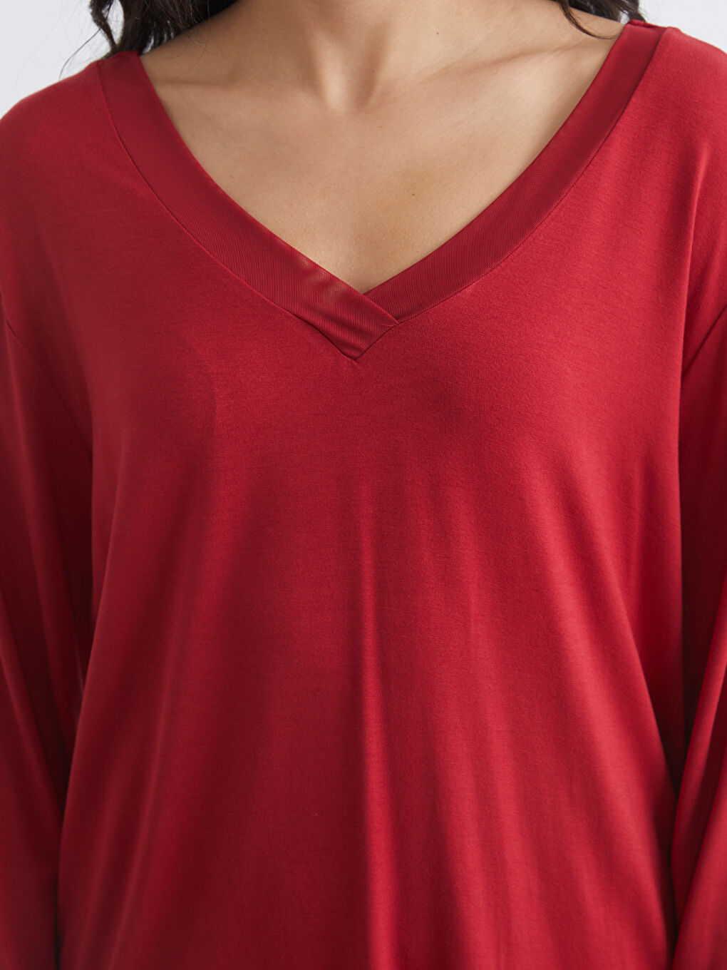 Women's V-Neck Pajama Set-2