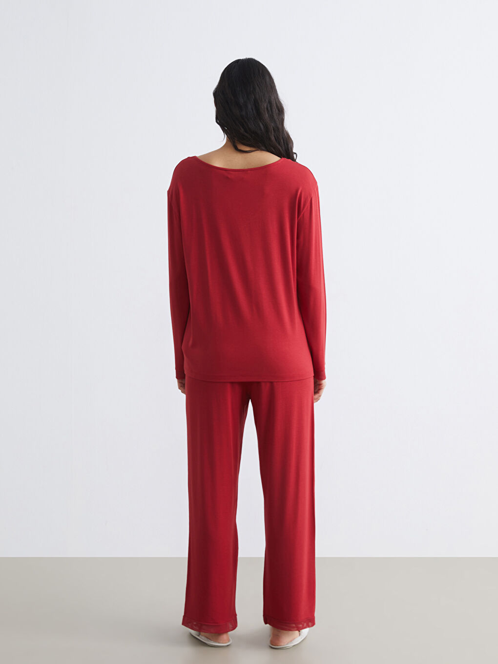 Women's V-Neck Pajama Set-3