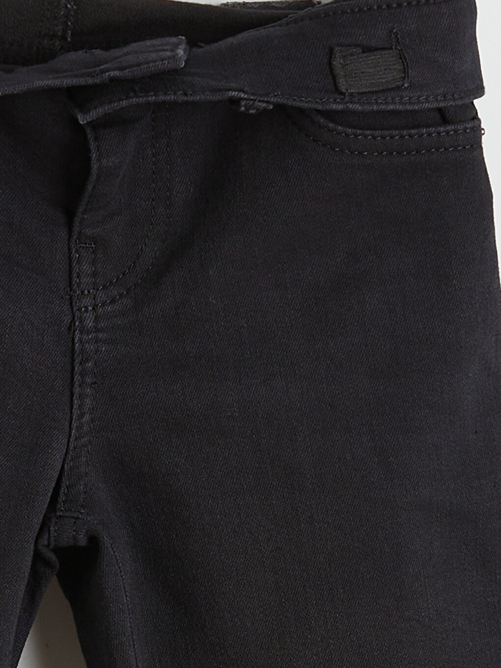 Siyah Süper Skinny Fit Erkek Çocuk Jean Pantolon-2