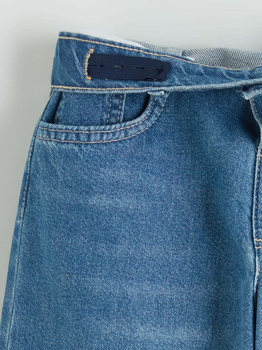 İndigo Loose Fit Erkek Çocuk Jean Pantolon-2